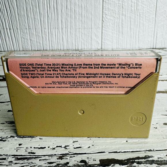 Zamfir The Romance of the Pan Flute 1982 Cassette Tape Mercury Pop Folk Stage - Picture 7 of 7